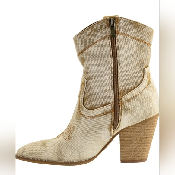 Corkys Friends In Low Places 3.5-Inch Heel Booties Memory Foam Insoles sz 9 - Picture 2 of 9